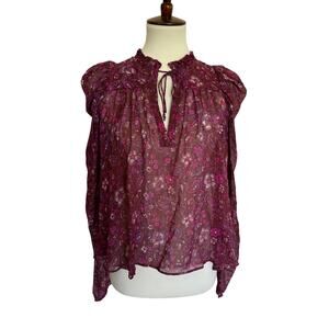 Ulla Johnson Renly Silk Blouse